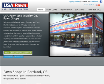 USA Pawn & Jewelry Co web screenshot