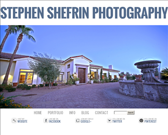 Stephen K. Shefrin Photography web screenshot