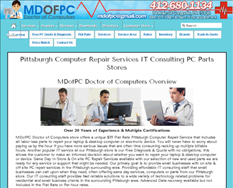 MDofPC Doctor of Computers web screenshot