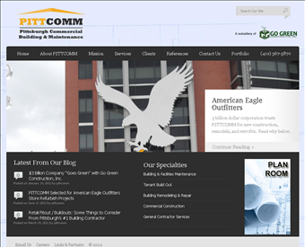 Pittsburgh Commercial Building and Maintenance web screenshot