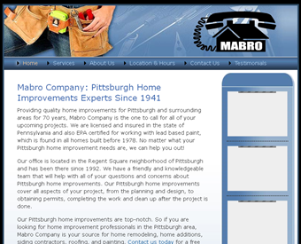 Mabro Co. web screenshot