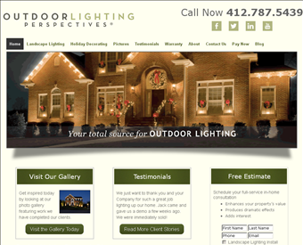 Outdoor Lighting Perspectives of Pittsburgh web screenshot
