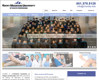Rocky Mountain University of Health Professions web screenshot