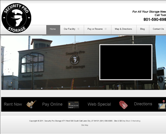 Security Pro Storage web screenshot