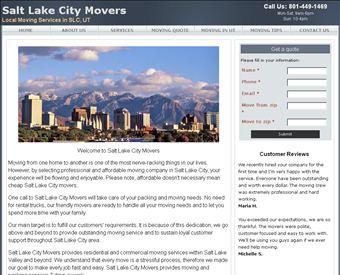 Salt Lake City Movers web screenshot