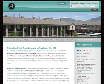 Atherton Park web screenshot