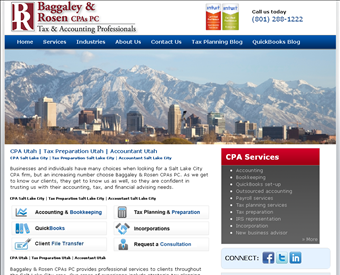 Baggaley & Rosen CPAs web screenshot