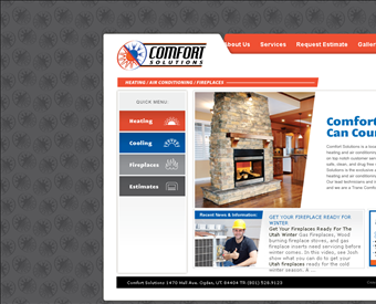 Comfort Solutions web screenshot