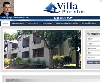 Villa Properties web screenshot