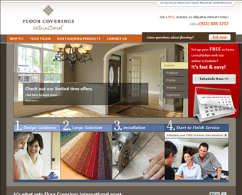 Floor Coverings International web screenshot