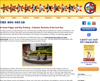 The Dog Squad web screenshot