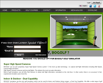 Bogolf web screenshot
