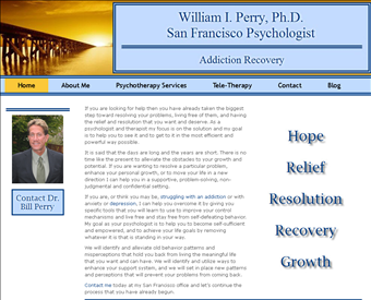 William I. Perry, Ph.D. web screenshot