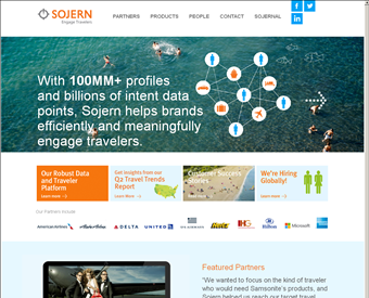Sojern, Inc. web screenshot