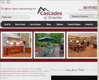 Cascades of Bremerton web screenshot