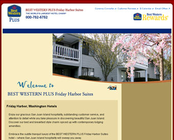 Best Western Friday Harbor web screenshot