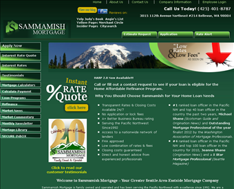 Sammamish Mortgage web screenshot