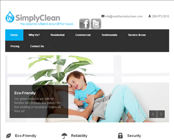 Simply Clean web screenshot