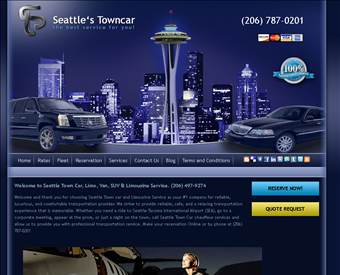 Seattle’s Town Car - Limousine web screenshot