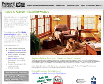 Renewal by Andersen Window Replacement web screenshot