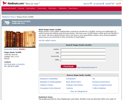 Magus Books web screenshot