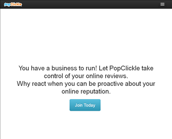PopClickle web screenshot