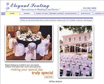 Elegant Seating web screenshot