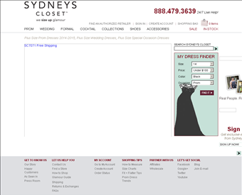 Sydney's Closet web screenshot
