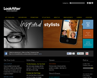 LookAfter Hair Company web screenshot