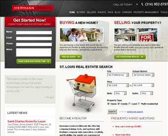 Hermann London Real Estate Group web screenshot