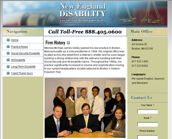 Law Office of Michael James Kelley web screenshot