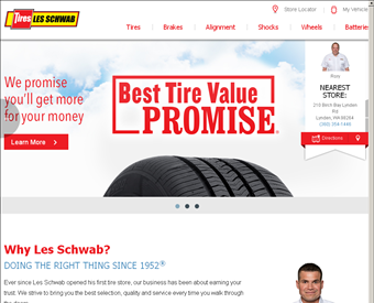 Les Schwab Tire Center Salem North web screenshot