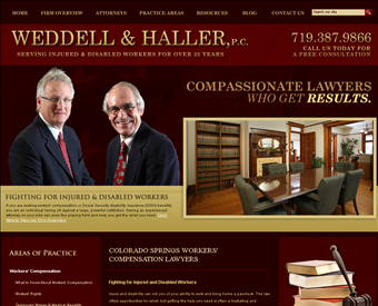 Weddell & Haller, P.C. web screenshot