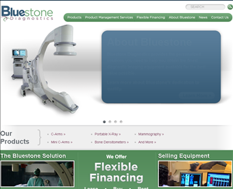 Bluestone Diagnostics web screenshot