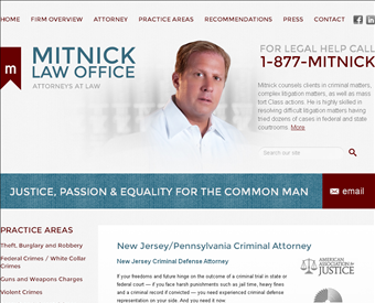 Mitnick Law Office web screenshot