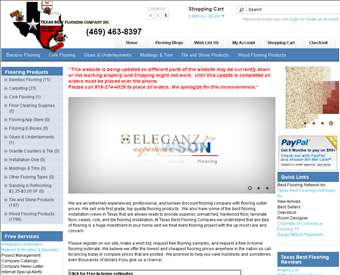 Texas Best Flooring Company Inc web screenshot