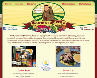 Brother Juniper's web screenshot