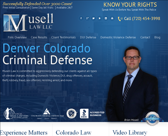 Musell Law LLC web screenshot