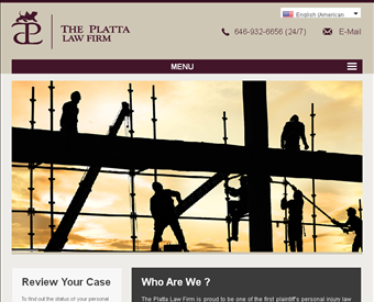 The Platta Law Firm web screenshot