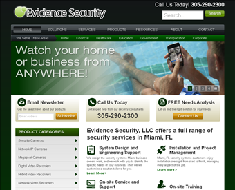 Miami Video Security Experts web screenshot