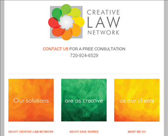 Creative Law Network web screenshot