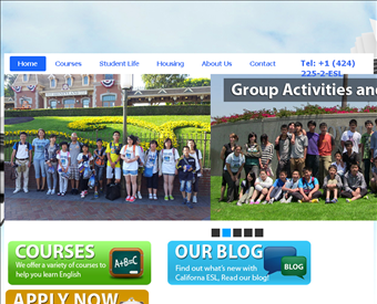 California ESL web screenshot