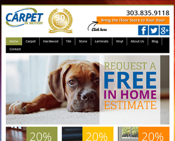 Carpet In Motion web screenshot