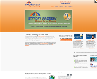 Stay Dry Go Green Carpet Cleaning web screenshot