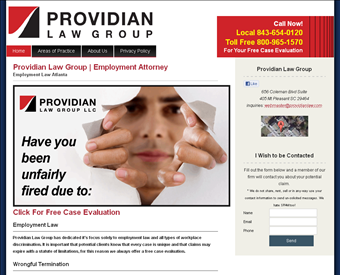 Providian Law Group Charleston web screenshot