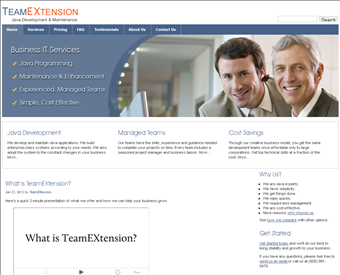 Team Extension web screenshot