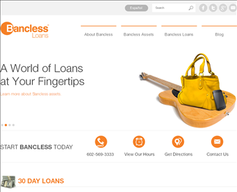 Bancless web screenshot