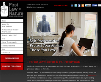 First Law Of Nature web screenshot