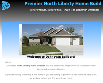Dahnovan Builders web screenshot