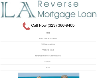 Reverse Mortgage Los Angeles web screenshot